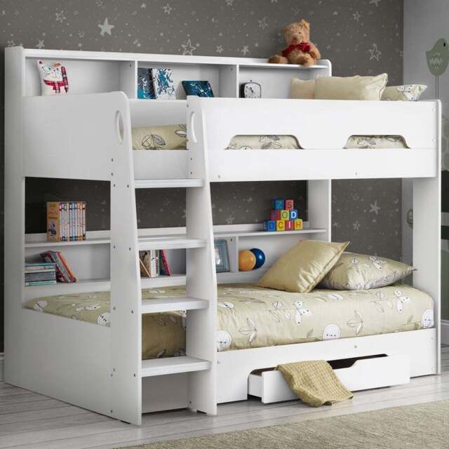 Julian Bowen Orion Pure White Single Drawer Bunk Bed - Wilko - image 1
