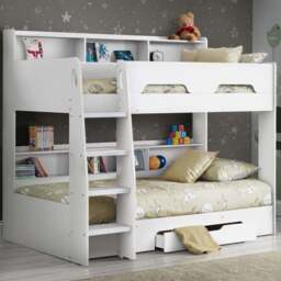 Julian Bowen Orion Pure White Single Drawer Bunk Bed - Wilko - thumbnail 1