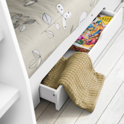 Julian Bowen Orion Pure White Single Drawer Bunk Bed - Wilko - thumbnail 5