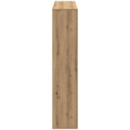 vidaXL 16 Shelf Artisan Oak Bookcase - Size: 137.5 x 29 x 137.5cm - Brown - Wilko - thumbnail 7