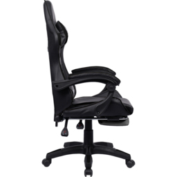 Neo Black Leather Massage Swivel Gaming Chair - Wilko - thumbnail 6