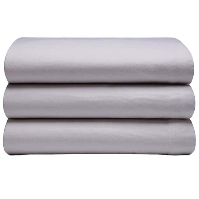 Serene King Size Heather Brushed Cotton Flat Bed Sheet - Purple - Wilko - image 1