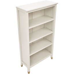 Palazzi 4 Shelves White Bookcase - Size: 4 Shelf - Wilko - thumbnail 5