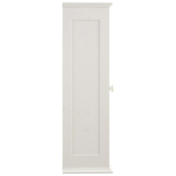 Premier Housewares White Wood Bathroom Cabinet - Size: 23 x 17 x 83cm - Wilko - thumbnail 4