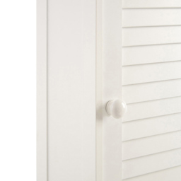 Premier Housewares White Wood Bathroom Cabinet - Size: 23 x 17 x 83cm - Wilko - thumbnail 7