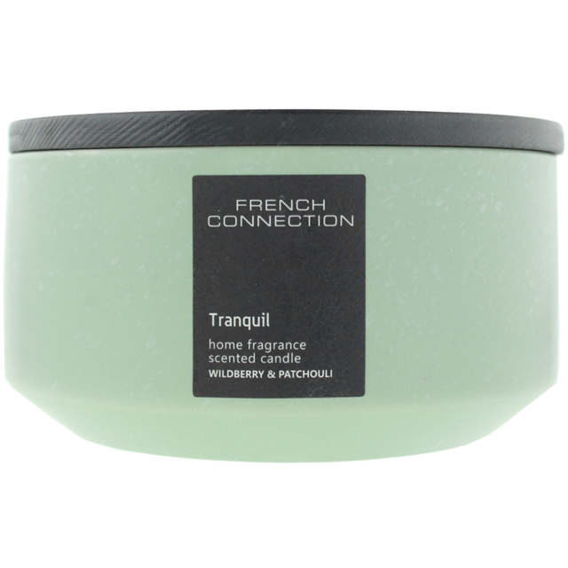 French Connection Stone Collection Wildberry and Patchouli Scented Candle - Size: 5.8 x 14.3 x 13.8cm - n/a - Wilko - image 1