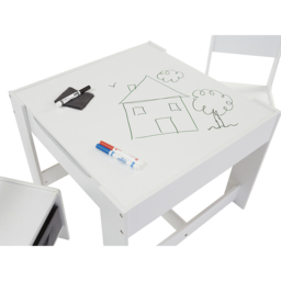 Liberty House Toys 2 Seater White Construction Top Table Set with Storage - Wilko - thumbnail 6