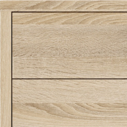 Florence 2 Door 2 Drawer Oak Bookcase - Size: 40.1 x 89.2 x 113.4cm - Wood - Furniture to Go - Wilko - thumbnail 6