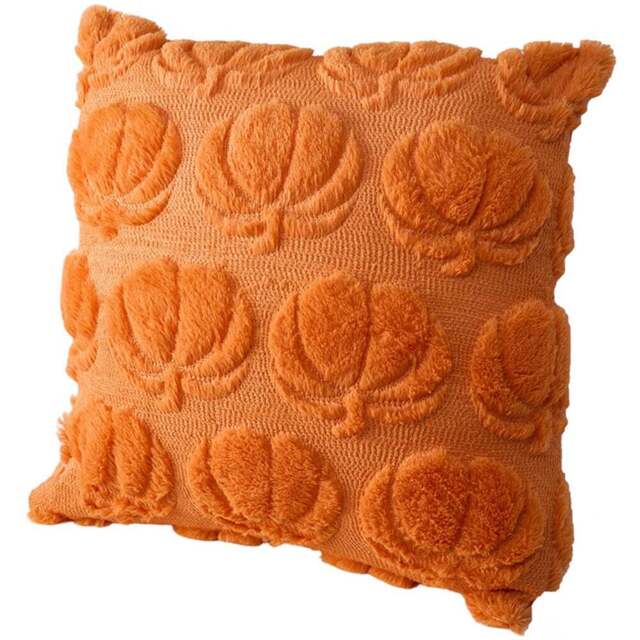 Living and Home Orange Pumpkin Soft Plush Throw Pillow 45 x 45cm - Size: 13 x 45 x 45cm - Wilko - image 1