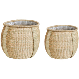 Ivyline Pando Seagrass Natural Basket 2 Pack - Size: 30cm - n/a - Wilko - thumbnail 1
