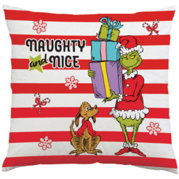 The Grinch Naughty and Nice Cushion - Wilko - thumbnail 3