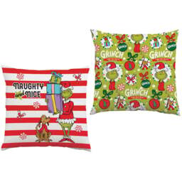 The Grinch Naughty and Nice Cushion - Wilko