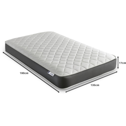 Extreme Comfort Double Grey Foam Free Pinna Coil Inner Spring Mattress - eXtreme comfort ltd - Wilko - thumbnail 6