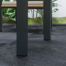 Outsunny 80 to 160cm Extendable Garden Dining Table Clear - Size: 75 x 80 x 160cm - Wilko - thumbnail 4