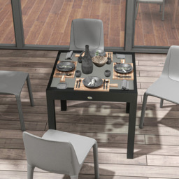 Outsunny 80 to 160cm Extendable Garden Dining Table Clear - Size: 75 x 80 x 160cm - Wilko - thumbnail 6