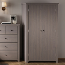 Havana 2 Door Grey Wardrobe - LPD Home - Wilko - thumbnail 7