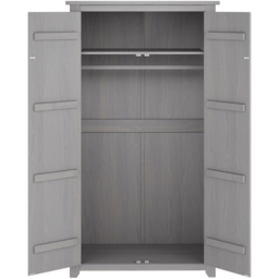 Havana 2 Door Grey Wardrobe - LPD Home - Wilko - thumbnail 5
