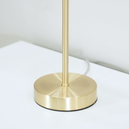 ValueLights Frenchie Pink Tinted Globe Gold Stem LED Table Lamp - Size: 41 x 15 x 15cm - Wilko - thumbnail 5