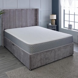 Starlight Beds European Double Straight Line Hybrid Memory Foam and Spring Mattress - Grey - Wilko - thumbnail 5