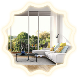 Costway Silver Round Waved Edge LED Wall Mirror 60 x 60cm - Wilko - thumbnail 4
