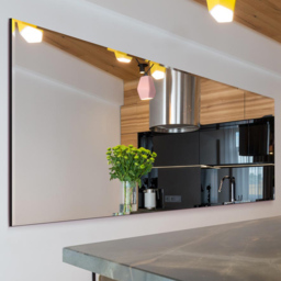 Single Bevelled Venetian Wall Mirror 174 x 85cm - Black - MirrorOutlet - Wilko - thumbnail 3