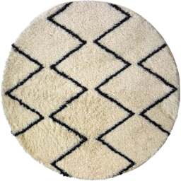 Homemaker Multicolour Zig-Zag Snug Shaggy Rug 100cm - Size: 100 x 100cm - Wilko