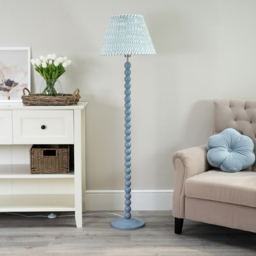 ValueLights Bobbins Green Arrow Shade Powder Blue LED Floor Lamp - Size: 149 x 40 x 40cm - Wilko - thumbnail 6