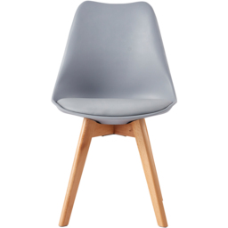 Eva Grey Padded Single Dining Chair - Size: Set of 1 - MCC - Wilko - thumbnail 3
