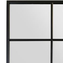 MirrorOutlet The Genestra Black Modern Window Garden Wall Mirror 200 x 120cm - Size: 200 x 120 x 3cm - Wilko - thumbnail 6