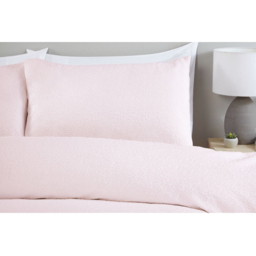 Elise Crinkle Duvet Set - Pink/King - Wilko - thumbnail 4