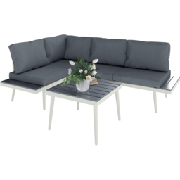 Outsunny 4 Seater Grey Garden Sofa Set with Adjustable Lounger - Wilko - thumbnail 3