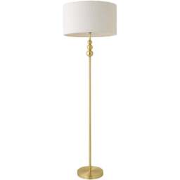 ValueLights Marissa Reni Cream Boucle Shade and Gold Ball LED Floor Lamp - Size: 145 x 45 x 45cm - Wilko - thumbnail 1