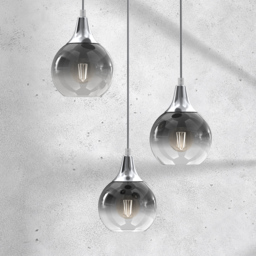 Milagro Monte Silver Pendant Lamp 230V - Size: 22 x 22 x 90cm - Wilko - thumbnail 4