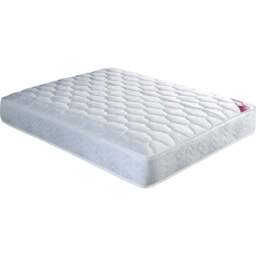Venice Small Double Coil Sprung Mattress - White - Bedmaster - Wilko