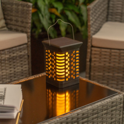 ValueLights Black Solar Outdoor Lantern Stake Light - Size: 73 x 12 x 12cm - Wilko - thumbnail 6