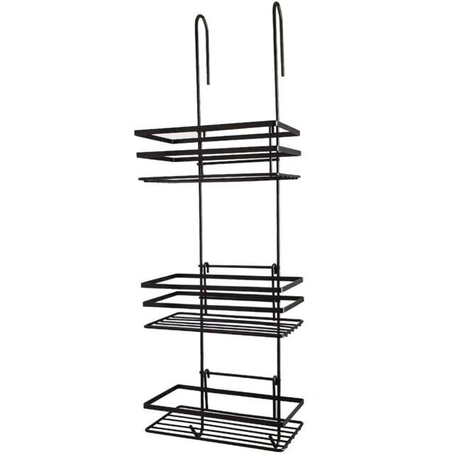 House of Home Black 3-Tier Shower Caddy - Size: 79 x 16 x 12cm - Wilko - image 1