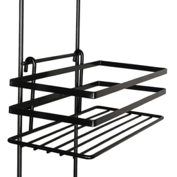 House of Home Black 3-Tier Shower Caddy - Size: 79 x 16 x 12cm - Wilko - thumbnail 4