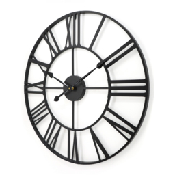 Charles Bentley Black Indoor Round Wall Clock 80cm - Wilko - thumbnail 5