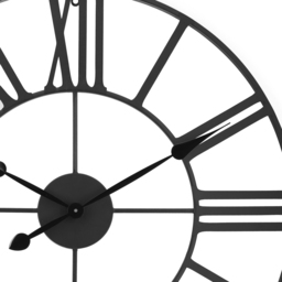 Charles Bentley Black Indoor Round Wall Clock 80cm - Wilko - thumbnail 7