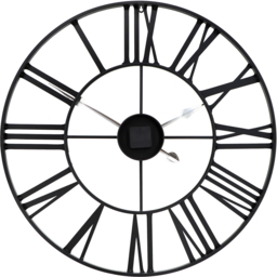 Charles Bentley Black Indoor Round Wall Clock 80cm - Wilko - thumbnail 6