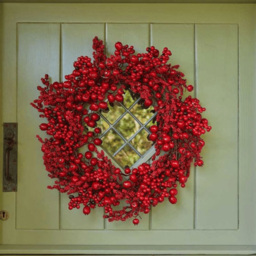 Samuel Alexander Red Berry Burst Wreath 40cm - Size: 4 x 40 x 40cm - Wilko - thumbnail 3
