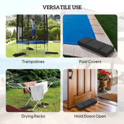 Outsunny Set of 4 Black Parasol Base - Size: 11 x 30 x 76cm - Wilko - thumbnail 6