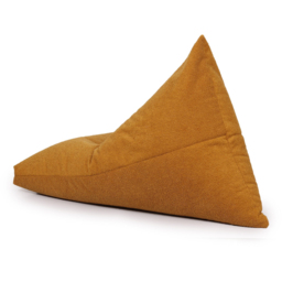 Kaikoo Boucle Triangle Bean Bag with PVC Handle - Yellow - Wilko - thumbnail 6