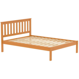 Denver Small Double Pine Wooden Bed - Brown - Birlea - Wilko - thumbnail 3