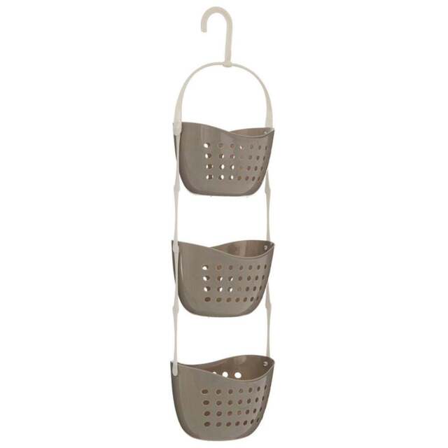 Premier Housewares 3 Tier Grey Shower Caddy - Size: 23 x 17 x 83cm - Wilko - image 1
