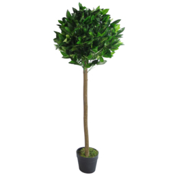 Leaf Artificial Plain Stem Bay Laurel Ball Topiary Tree 120cm 2 Pack - Size: 120 x 45 x 45cm - Green - Wilko - thumbnail 3