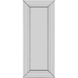 Langley Modern Double Edge Bevelled All Glass Dress Mirror 120 x 50cm - Black - MirrorOutlet - Wilko - thumbnail 1