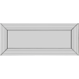 Langley Modern Double Edge Bevelled All Glass Dress Mirror 120 x 50cm - Black - MirrorOutlet - Wilko - thumbnail 4
