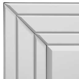 Langley Modern Double Edge Bevelled All Glass Dress Mirror 120 x 50cm - Black - MirrorOutlet - Wilko - thumbnail 6