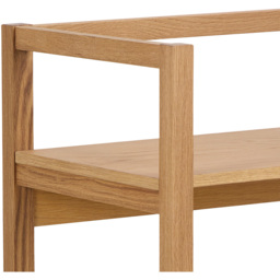 Florence Ludza 3 Shelf Oak Rectangular Bookcase - Brown - Furniture To Go - Wilko - thumbnail 6